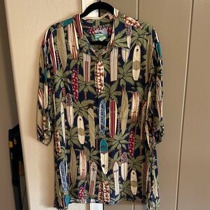 Reyn Spooner Surfboard Print Casual Shirt